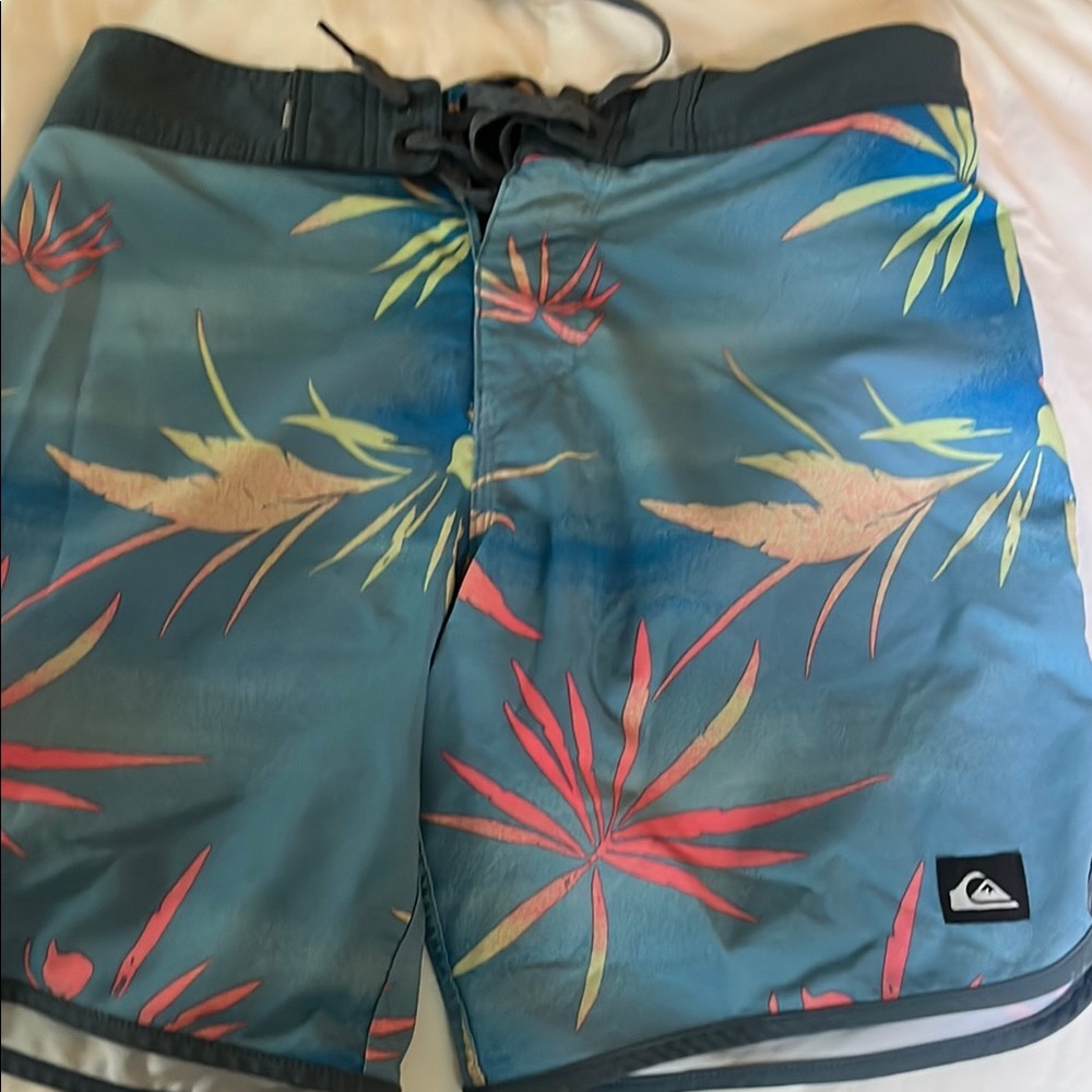 Quiksilver Kids Blue Tropical Swim Shorts